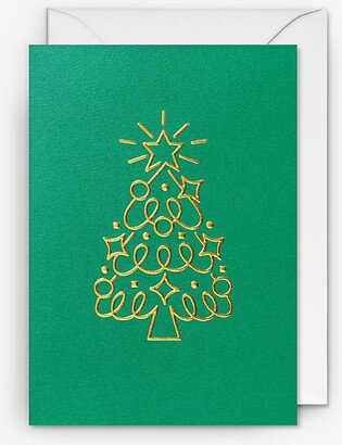 Selfridges Edit Ryan Chapman Christmas Tree Greetings Card 20cm x 12cm