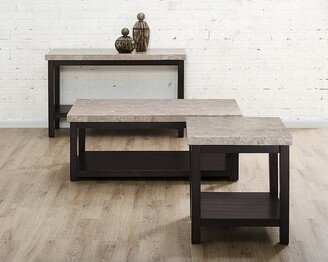 Caleb 3PC Occasional Table Set-Coffee Table, End Table & Sofa Table