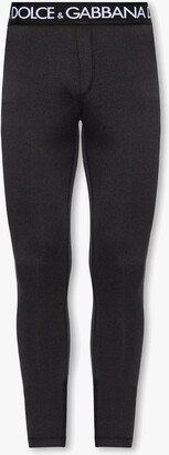 Leggings With Logo - Black