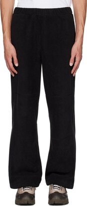 Black Embroidered Logo Lounge Pants