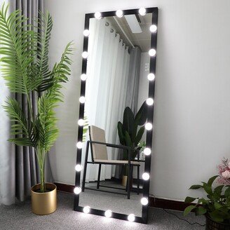 IGEMAN 67 in * 27 in, Full Length Vanity Mirror, Wall Mouted Full Body Mirror, with LED light bulbs, Hollywood Style