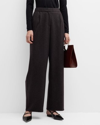 Missy Flannel Tapered Ankle Pants