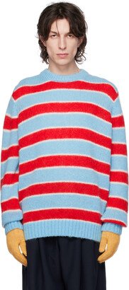 Blue & Red Gloves Sweater