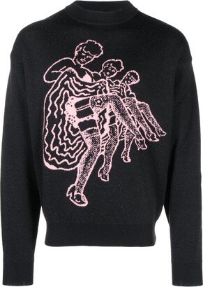 Cabaret crew-neck jumper