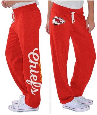 G-iii 4her By Carl Banks Women's Red Kansas City Chiefs Scrimmage Fleece Pants