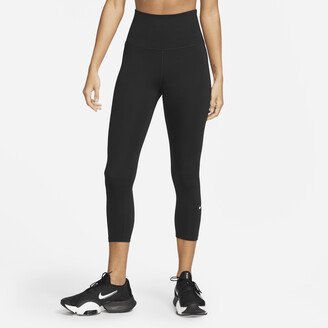 Women's One High-Rise Cropped Leggings in Black