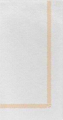 Papersoft Napkins Fringe Yellow Guest Towels (Pack of 20)