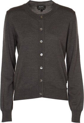 Button-Up Crewneck Cardigan-AA