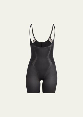 Haute Contour Open-Bust Mid-Thigh Bodysuit