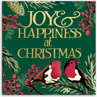 Woodmansterne Joy and Happiness Foliage Christmas Card