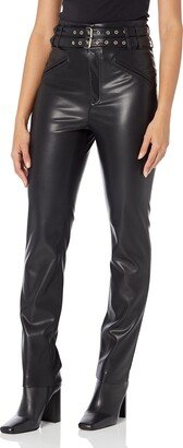 Womens Luxury Clothing Vegan Leather Pant