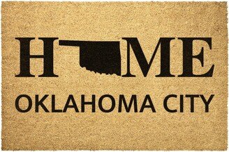 Oklahoma City Doormat Outdoor Rug Ok Coir Door Mat Front Porch Decor Housewarming Home Christmas Summer Gift