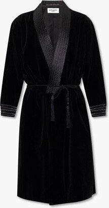 Black Velvet Bathrobe