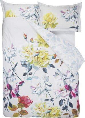 Couture Rose Fuchsia Queen Duvet Cover