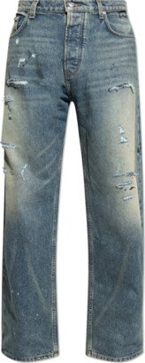 Distressed Jeans - Blue-AF