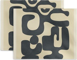 Nadja Modern Abstract Shapes 1 Set of 4 Placemats