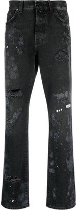 Double Shift Painter's distressed-finish jeans