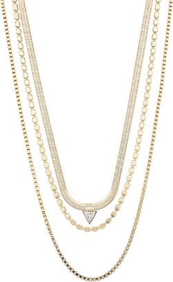 In The Vineyard Rose 18K Gold-Plate & Cubic Zirconia Necklace Set