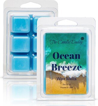 Ocean Breeze - 2 Oz Wax Melt- 6 Cubes- Refreshing Beach Scent, Gift For Women, Men, Bff, Friend, Wife, Mom, Birthday, Sister, Daughter