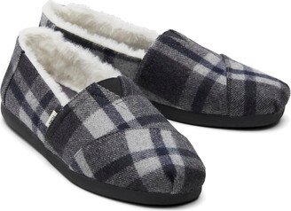 Alparagata Mens Faux Fur Slip-on Loafer Slippers