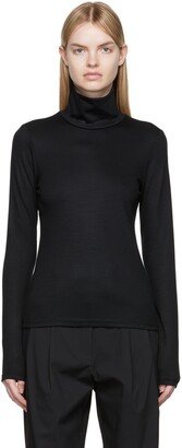 Black Merino Turtleneck