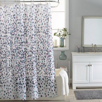 Rain Shower Curtain Purple