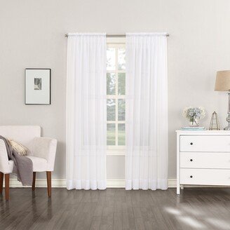 No. 918 Emily Voile Sheer Rod Pocket Curtain Panel, Single Panel