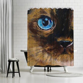 71 x 74 Shower Curtain, Tonkinese Cat by Michael Creese