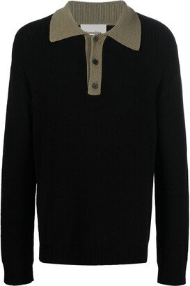 Polo-Neck Knitted Jumper