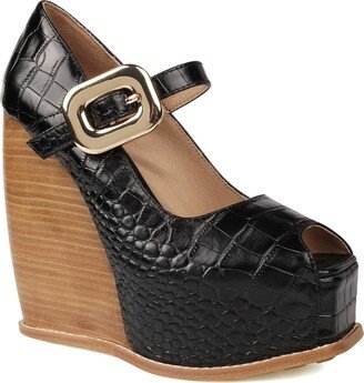 Philipah Peep Toe Platform Wedge Sandal