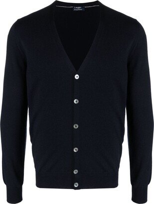 V-neck wool cardigan-AA