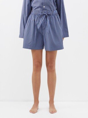 Striped Organic-cotton Pyjama Shorts-AC