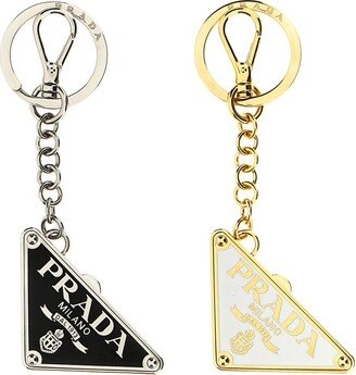 Logo-Triangle Set-Of-Two Keyrings