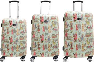 Paris Ladies Collection 3Pc Hardcase Luggage Set
