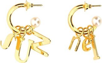 Logo Charm Earrings