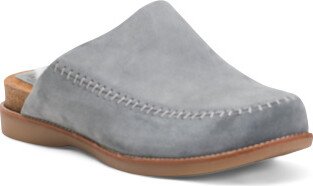 Suede Bellflower Shearling Lined Comfort Clogs for Women