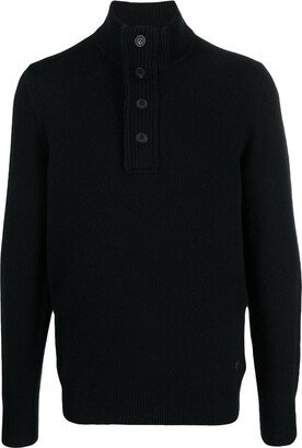 Essential half-zip knitted pullover