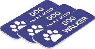 Dog Walker 1 X 3 Name Tag/Badge, | 3 Pack