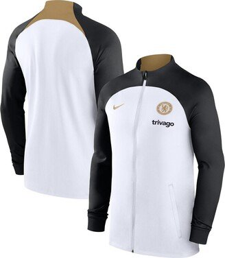 Men's White Chelsea 2023/24 Strike Raglan Performance Full-Zip Track Jacket