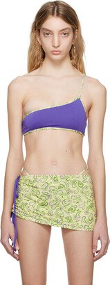 Purple Le Raphia 'Le Haut Maillot Maio' Bikini Top