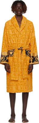 Yellow 'I Heart Baroque' Robe