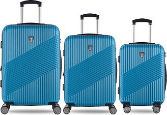 TUCCI Italy Guida Textured Hardshell 3-Piece Luggage Set