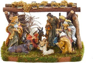 Nativity Set with 9 Figures and Stable