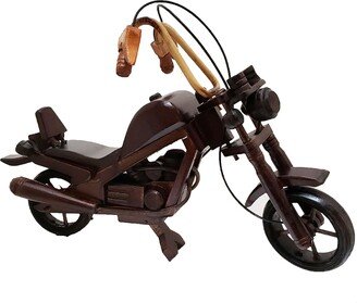 Hand Carved Wooden Motorcycle