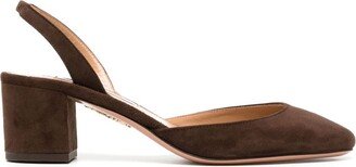 Talita 50mm suede pumps