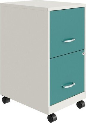 Space Solutions 18 Deep Letter Width Vertical File Cabinet with Wheels