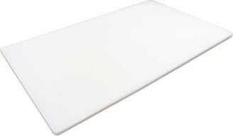 Thirteen Chefs 30 x 18 x 0.5 Inch Extra Large Dishwasher Safe HDPE Plastic HACCP Color Coded Cutting Board for Kitchens, Backyards, & BBQs, White