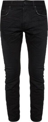 'Cigarette' raw edge jeans