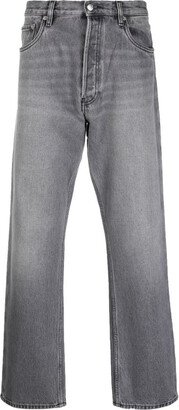 mid-rise straight jeans-AA