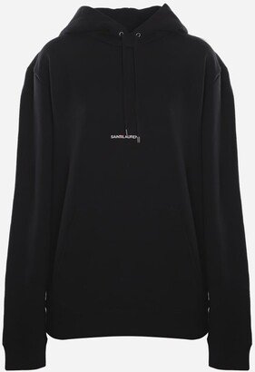 Cotton Sweatshirt With Contrasting Logo Print